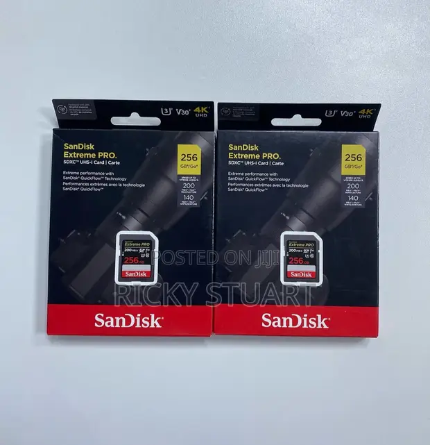 SanDisk Extreme PRO 256GB SDXC UHS-I Memory Card - 1