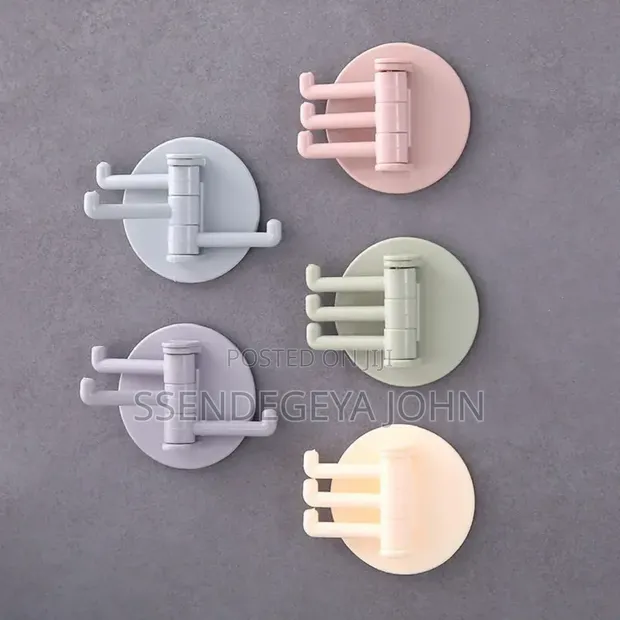 Set of Multi-Functional, Self-Adhesive Wall Hooks - 1