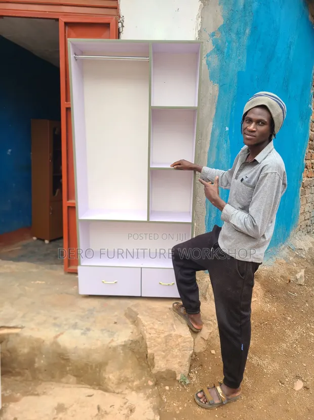 Simple Wardrobe with Drawer - Brand New - 1