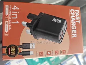 65W 4-in-1 Super Fast Charger with Cable