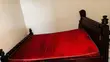 Wooden Bed Frame with Mattress - Used - 1