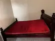 Wooden Bed Frame with Mattress - Used - 2