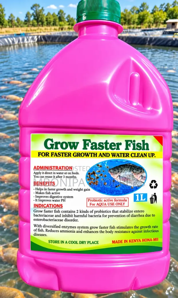 Grow Faster Fish Probiotic - 1L Aqua Growth Water Cleaner - 1