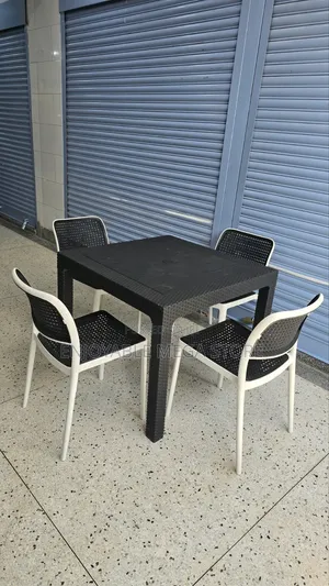 Stackable Plastic Table and Chairs Set