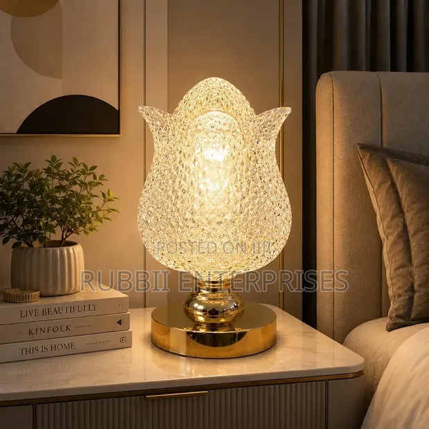 Rechargeable Crystal Tulip LED Table Lamp - 1