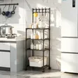 4-Tier Multi-Tier Rolling Storage Rack - 1