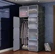 2-Column Plastic Closet with Shoe Rack - 2