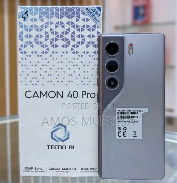 New Tecno Camon 40 Pro 4G 256GB Gray - 1