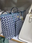 Geometric Monogram Tote Bag - 1