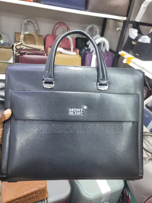 Montblanc-Style Leather Briefcase - 1