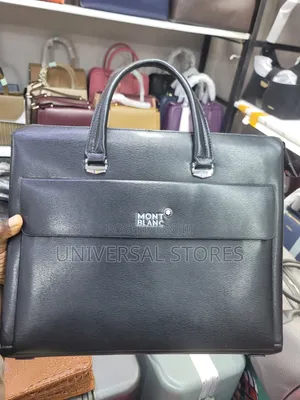 Montblanc-Style Leather Briefcase