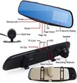 1080P Dual Dashboard Camera Front & Rear View HD Video Recorder - 2
