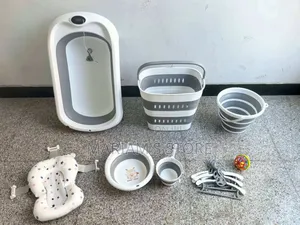 Infant Foldable Bathtub and Accessories Set