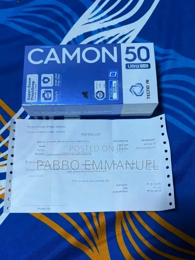 New Tecno Camon 50 Ultra 5G 256GB Gray - 1