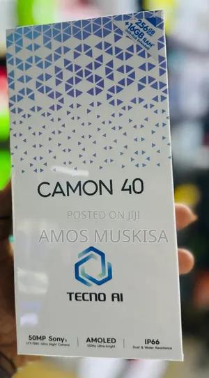 New Tecno Camon 40 256GB Black