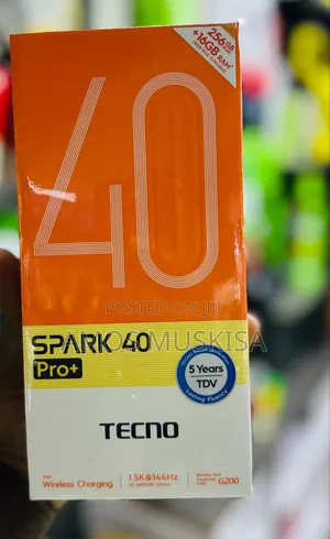 New Tecno Spark 40 Pro+ 256GB Black