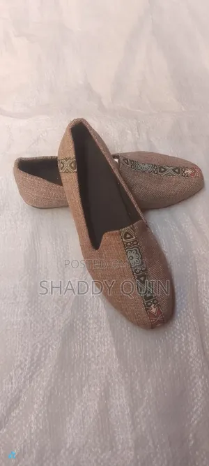 Ladies Fabric Slip-On Flats