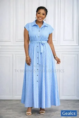 Ladies Shirt Dress with Belt