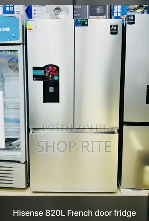 Hisense 820L Side-by-Side Refrigerator with Drawer and WiFi