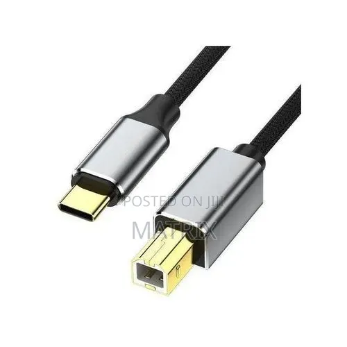 Type-C to USB B 2.0 Printer Cable - 1