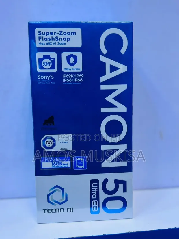 New Tecno Camon 50 Ultra 512GB Black - 1