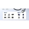 USB B to USB C Printer Cable - Nylon, Compatible with MacBook Pro - 2