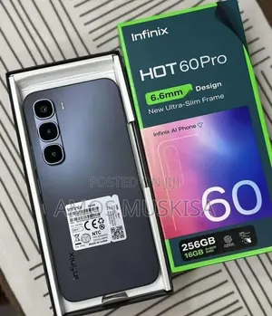 New Infinix Hot 60 Pro 256GB Black