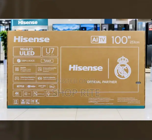 Hisense 100-Inch ULED U7 Series Mini-LED 4K TV - 1