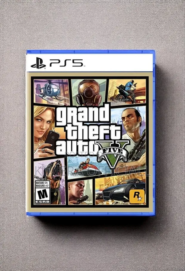 Grand Theft Auto V (GTA 5) Game CD for PS5 - 1