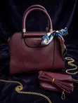 Bailee 3-in-1 Ladies Handbag Set - Burgundy - 1