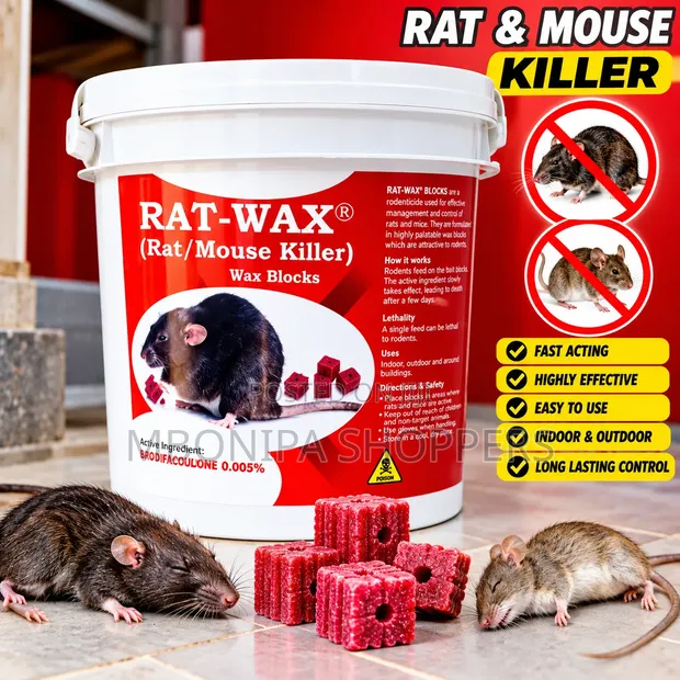 RAT-WAX Rat & Mouse Killer Wax Blocks (100pcs) - 1