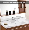 6-Piece Black and White Bathroom Accessory Set - 2