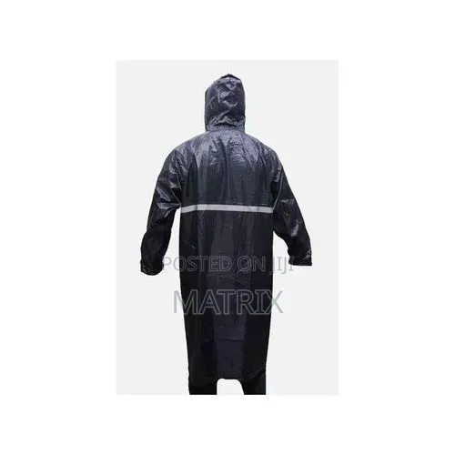 Afo Rain Coat - Navy Blue - 1