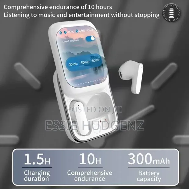 H8 Touch Screen Bluetooth Earphones - 1