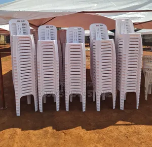 Stackable Plastic Chairs - White
