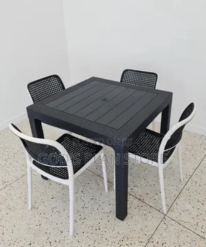 Dining Plastic Table and Chairs Set