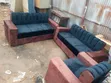 5 Seater L Sofa Set - Gray Chenille - 2