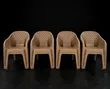 1pc Diamond Patterned Plastic Chairs - 2