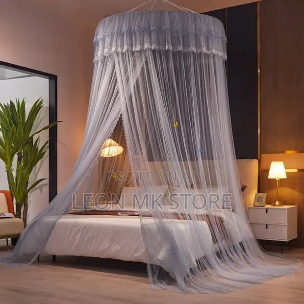 Luxury Grey Round Mosquito Nets - 1