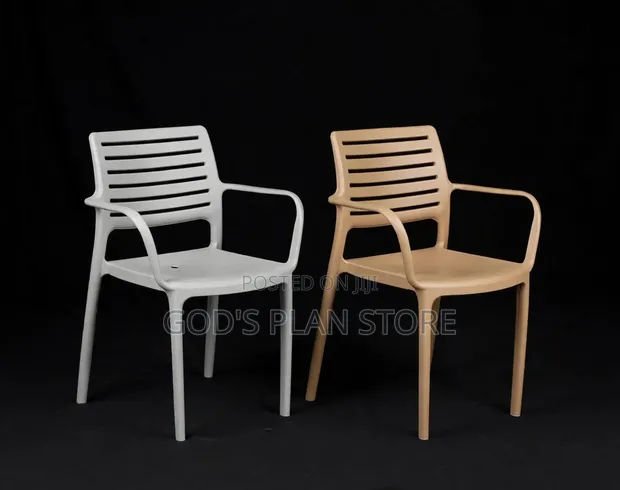 Multicolored Diamond Stack Plastic Chairs - 1