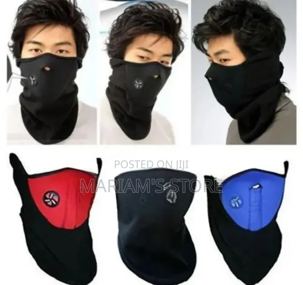Half-Face Balaclava and Neck Warmer with Air Vent - 1