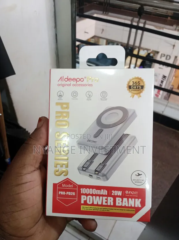 Aldeepo Pro Series 10000mAh Magnetic Wireless Power Bank - 1