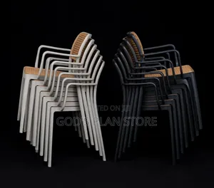 Gray Plastic Chairs - Set of 4