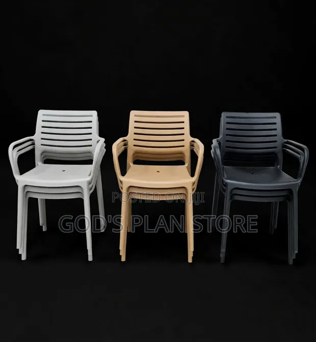 Brand New Plastic Dining Chairs (Set of 4) - 1