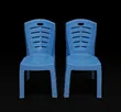 3-Color Slatted Plastic Dining Chairs (Brand New) - 2