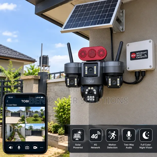 3 Lens AOV Smart Security Solar Camera - 1