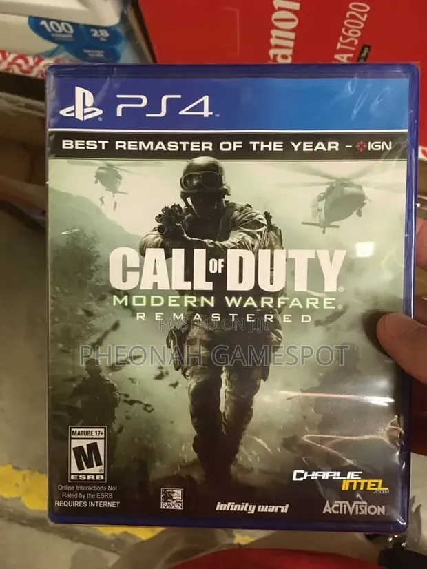 Call of Duty Modern Warfare Remastered Game CD for PS4 - 1