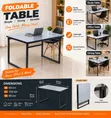 Reading/Study Folding Table 120cm x 60cm - 1