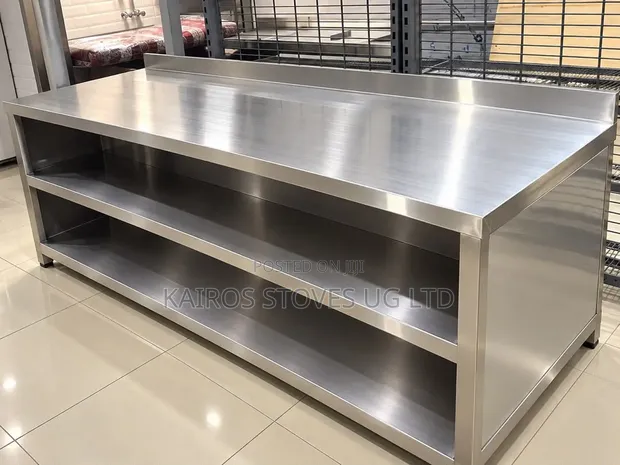 Heavy Duty Stainless Steel Kitchen Work Table with Shelves - 1
