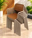 Ergonomic Mesh Back Plastic Chairs with Armrests - 2